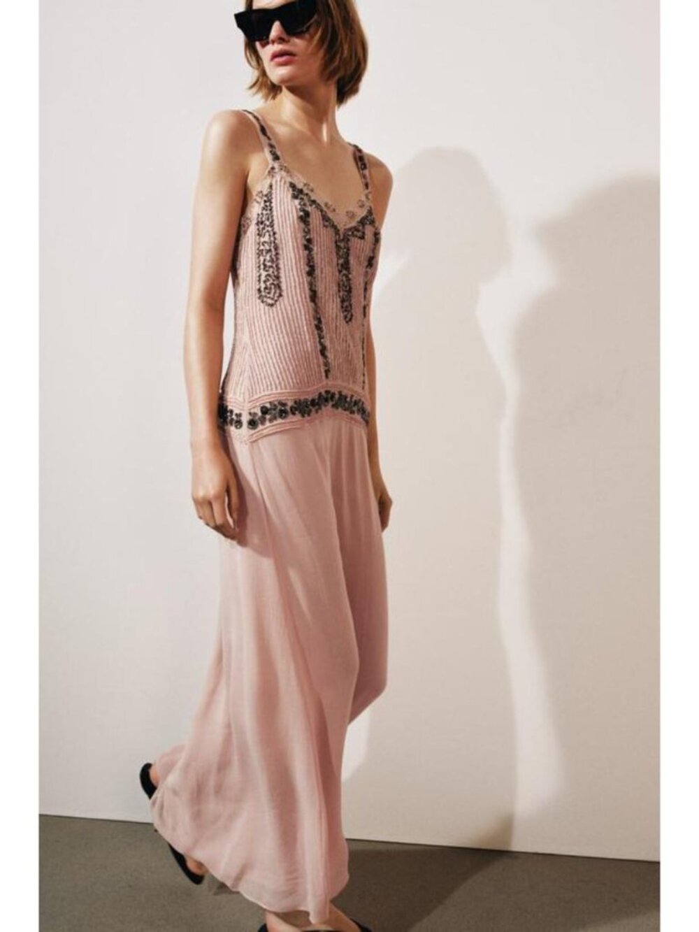 ZARA ZW COLLECTION BEADED DRESS 7521/246/046